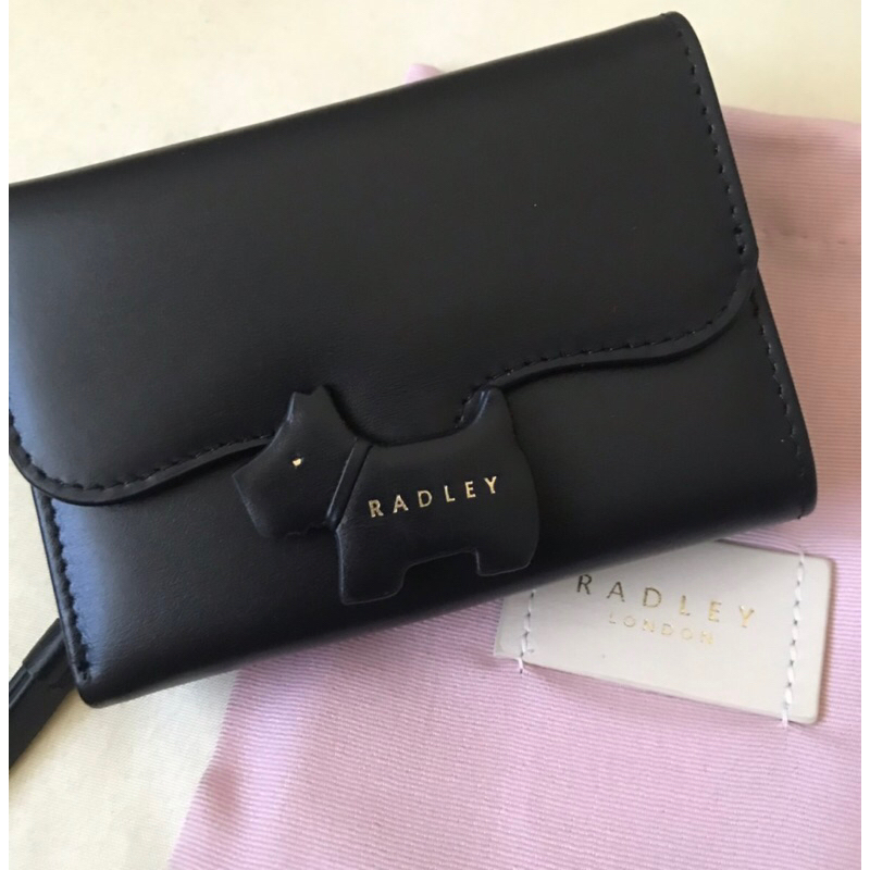 Radley London Trifold black leather wallet (Ready Stock) | Shopee Malaysia