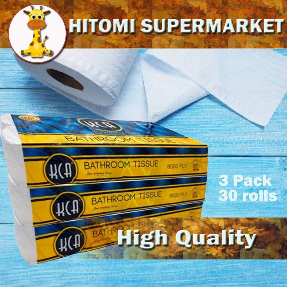 Free Facial Tissue HITOMI KCA KCA Bathroom Tissue (8000's x 3 ply x 30