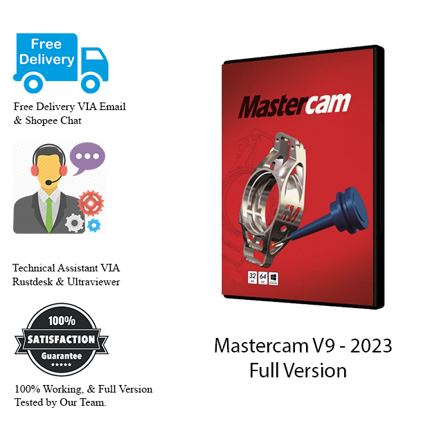 Mastercam V9 X7 X8 X9 2017 2018 2019 2020 2021 2022