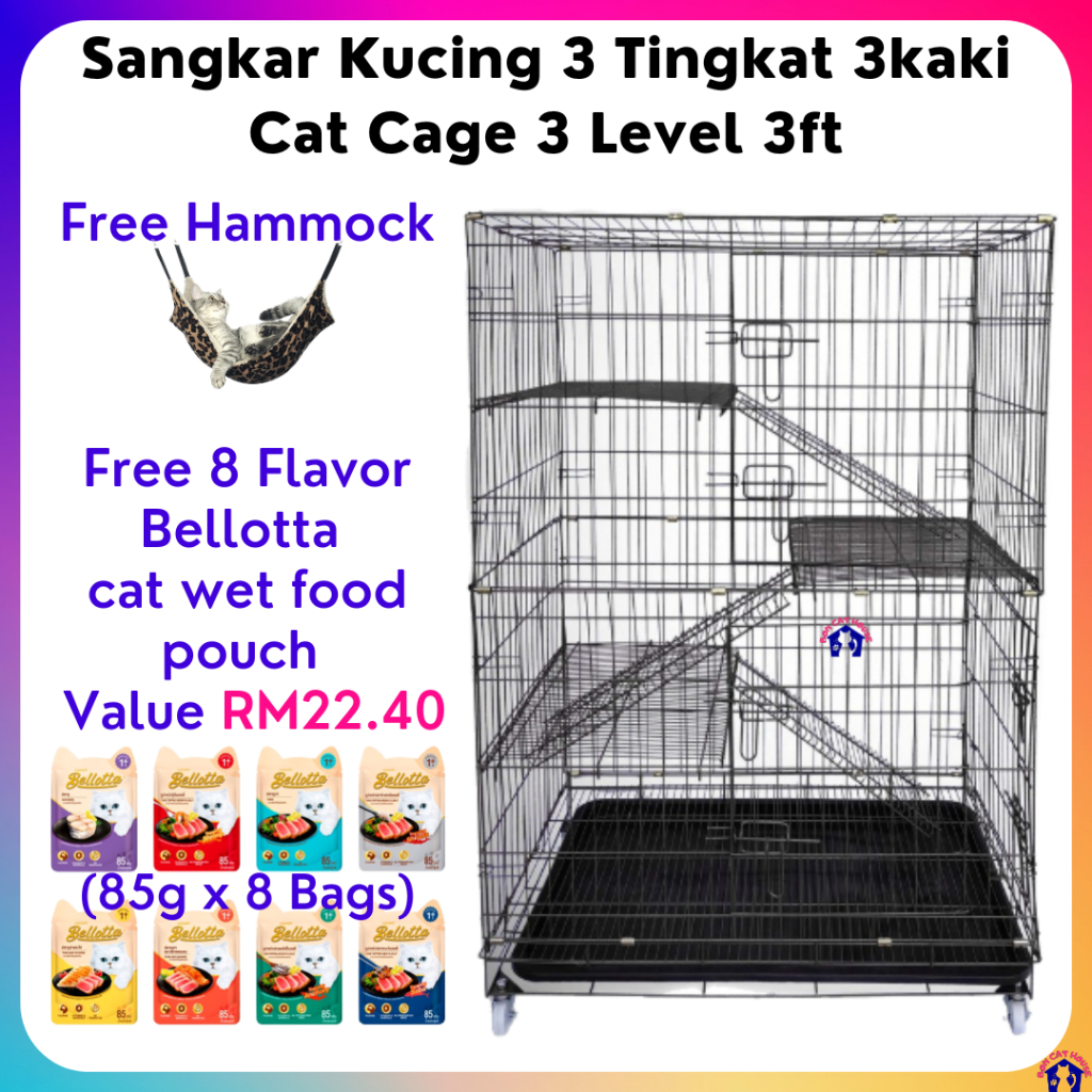 3 level hotsell cat cage