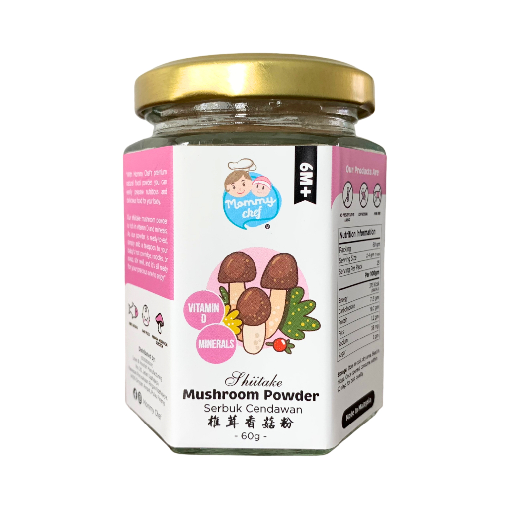 Mommy Chef Premium Shiitake Mushroom Powder 6m+ (60g) | Shopee Malaysia
