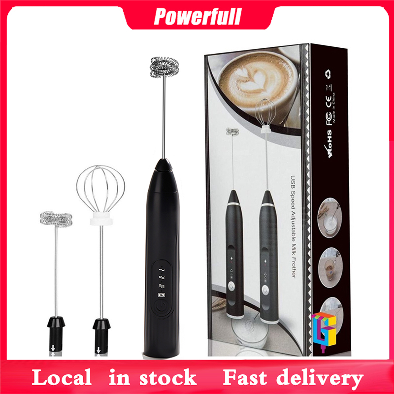 USB Speed Adjustable Milk Frother Handheld Electric Foam Maker