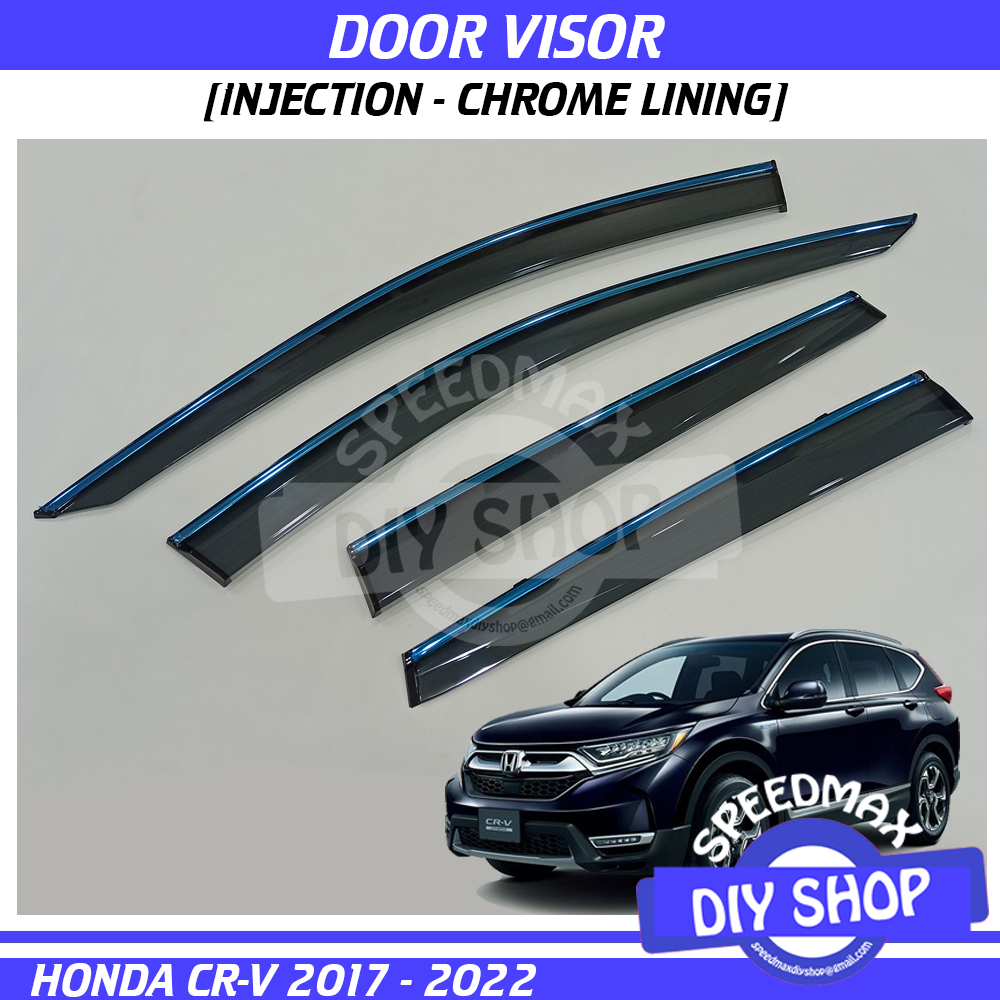 Honda CRV 2017 2018 CR-V 2019 2020 2021 2022 2023 Door Visor Chrome ...