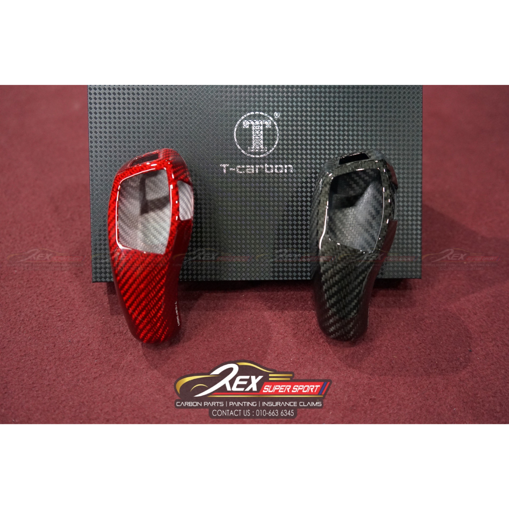 thumbnail image 2 of Aazon.co: Soft Carbon Fiber Car Interior Gear Shift Frae Tri Sticker For Jaguar F-Type 2013 2 of 10