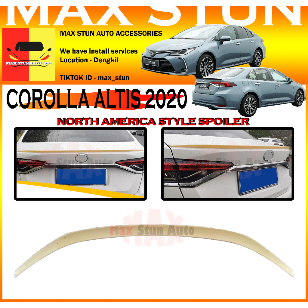 TOYOTA COROLLA ALTIS 2020 NORTH AMERICA STYLE SPOILER DUCKTAIL ALTIS ...