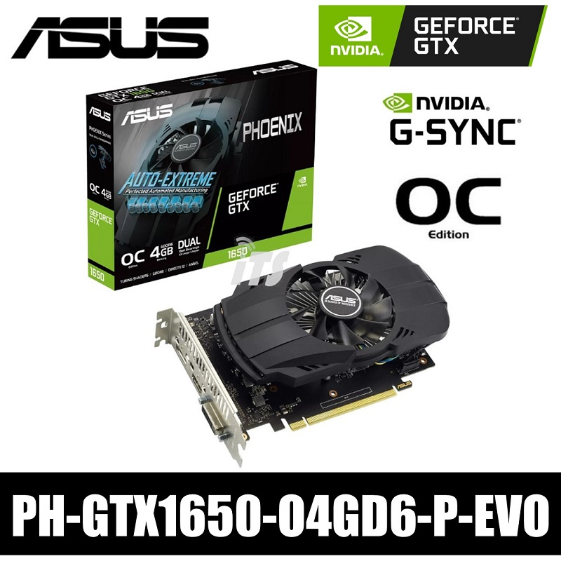 ASUS Phoenix GeForce GTX 1650 EVO OC Edition 4GB GDDR6 Graphics