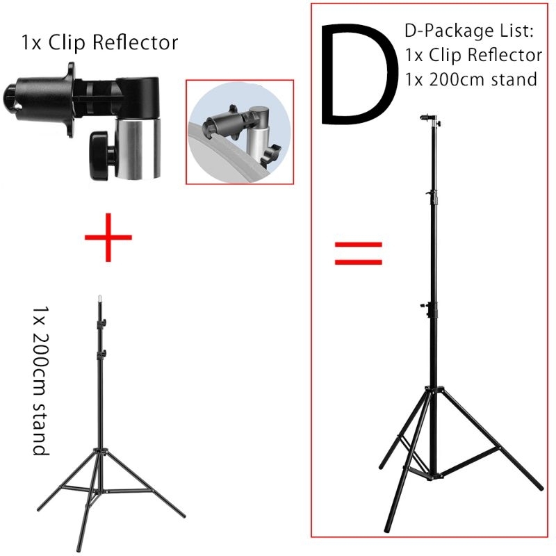 Extendable Reflector Holder 65CM TO 150CM Studio Reflector Holder Arm with Swivel Grip Head
