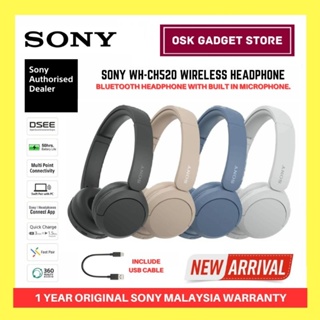 Sony WH-CH520 Wireless Bluetooth Headphone with Built In Microphone (WH  CH520) - LBS Music World Malaysia