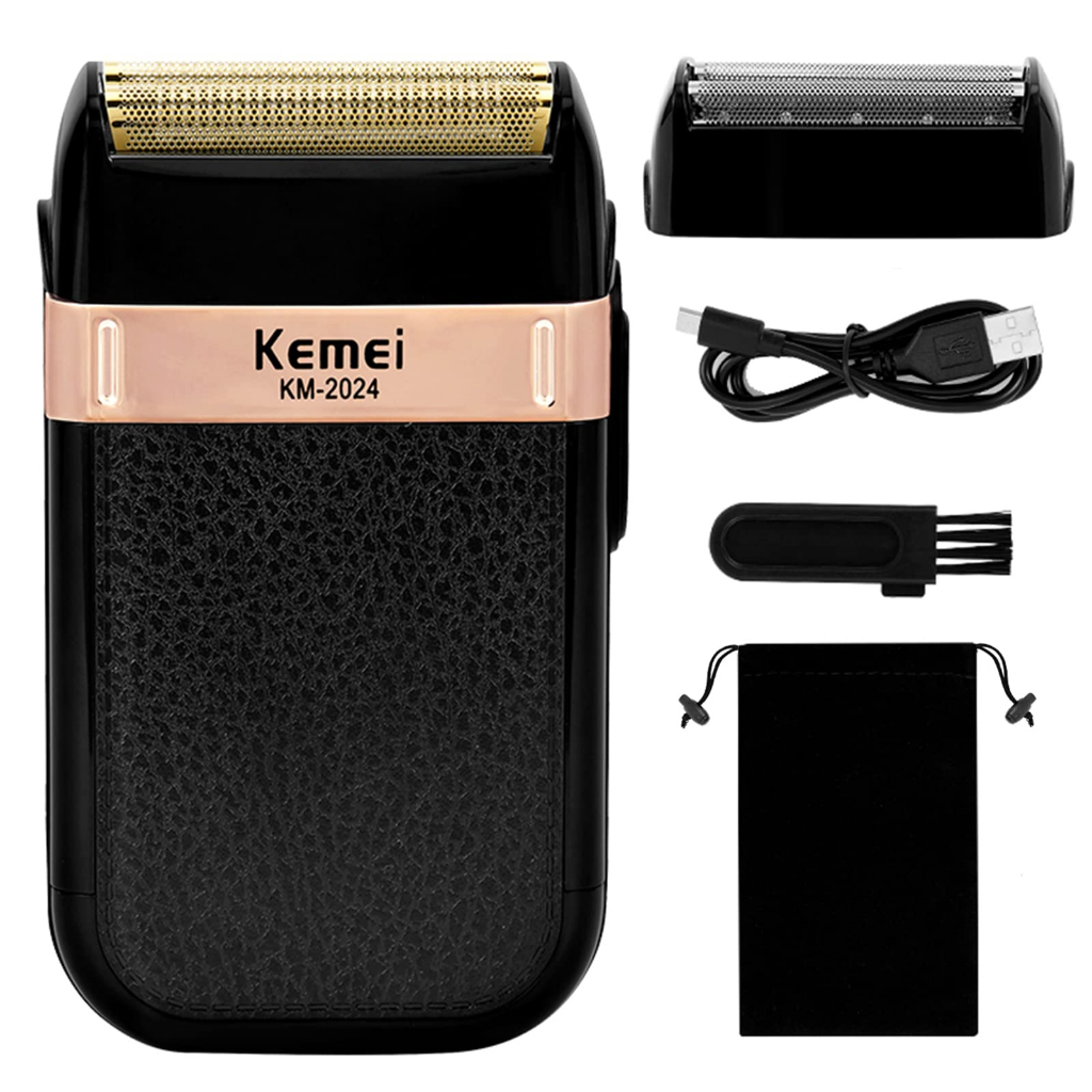 Kemei Foil Professional Electric Shaver for Men Razor with Bald Trimmer