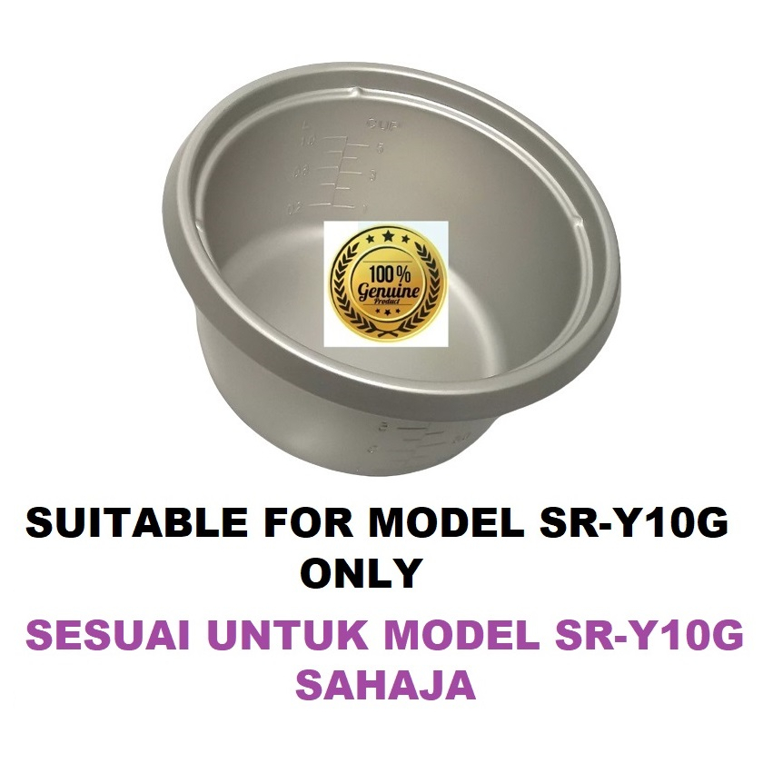 Panasonic Rice Cooker Inner Pot Inner Pan For Model SRY10G (Original