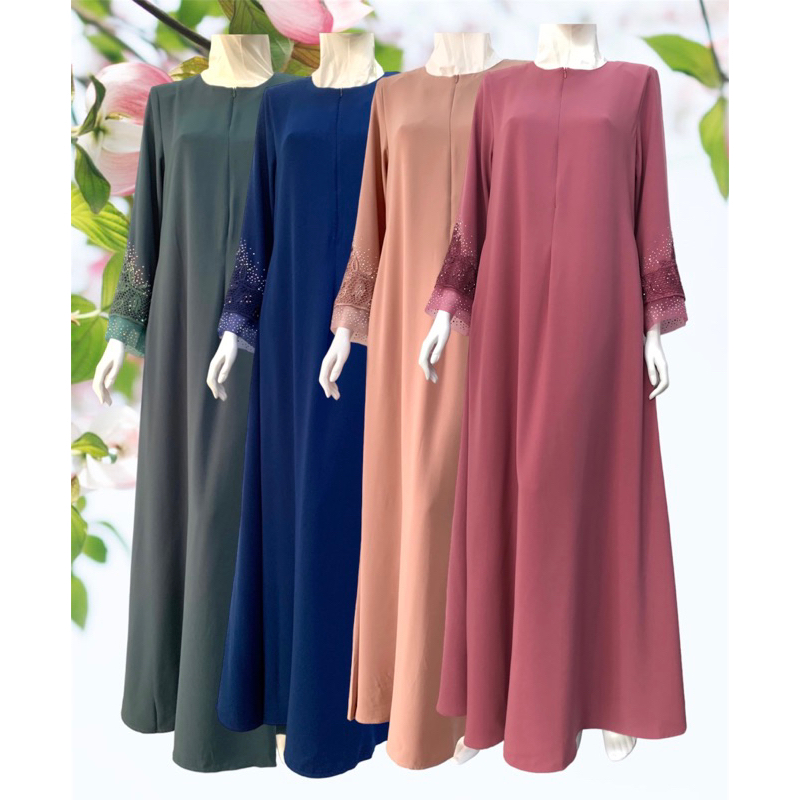 Abaya Lace Jubah Abaya Fursan Abaya Nursing Abaya Plus Size Abaya Princess Cut Shopee Malaysia