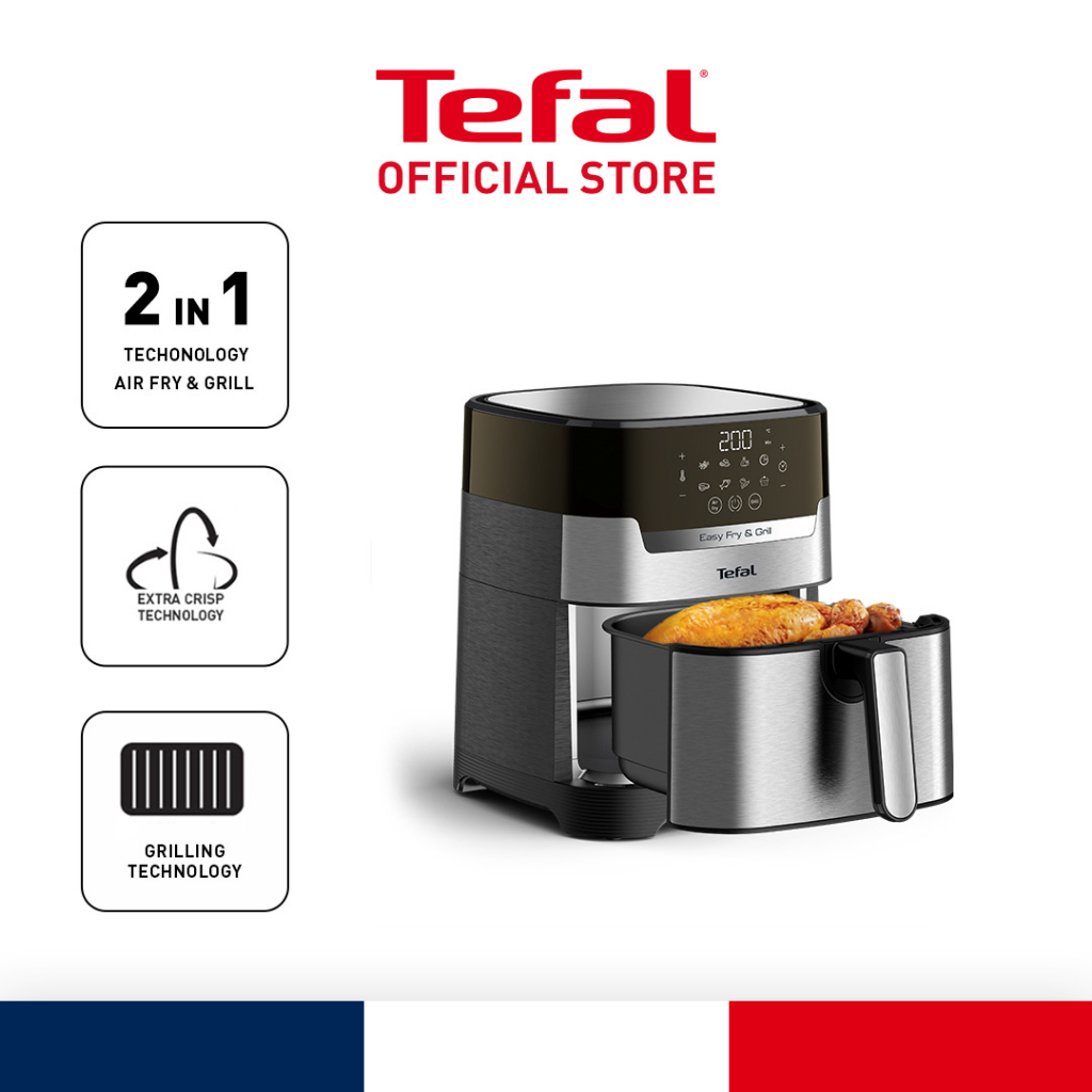 Tefal Easy Fry & Grill Healthy Air Fryer (Digital) 4.2L (EY505D ...