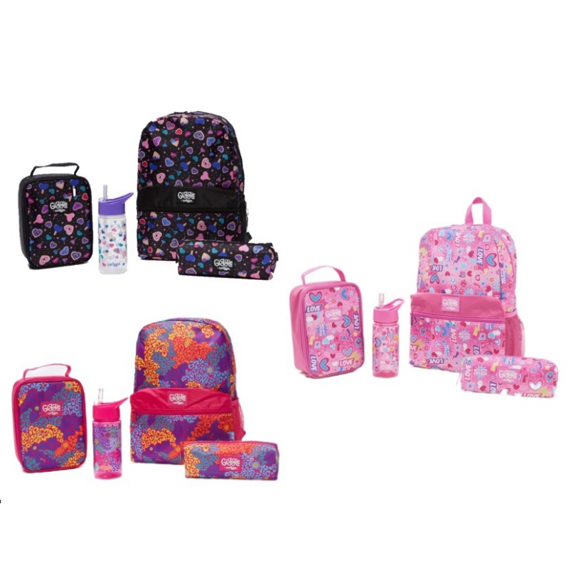 SMIGGLE ORIGINAL GIGGLE BACKPACK (4in1 SET inclusive of BAG, BOTTLE ...