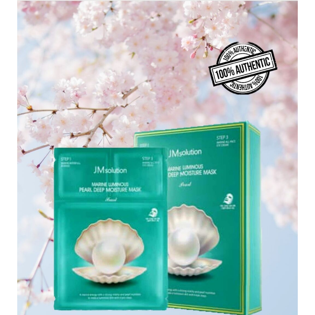 Jmsolution Marine Luminous Pearl Deep Moisture Mask 10ea | Shopee Malaysia