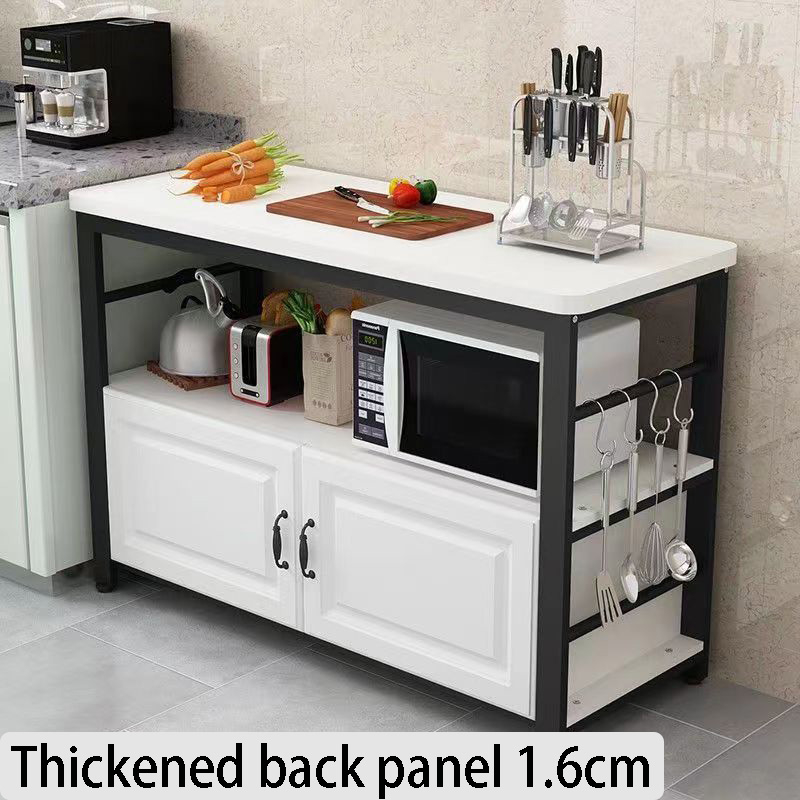 Kitchen storage rack, microwave oven storage floor to floor