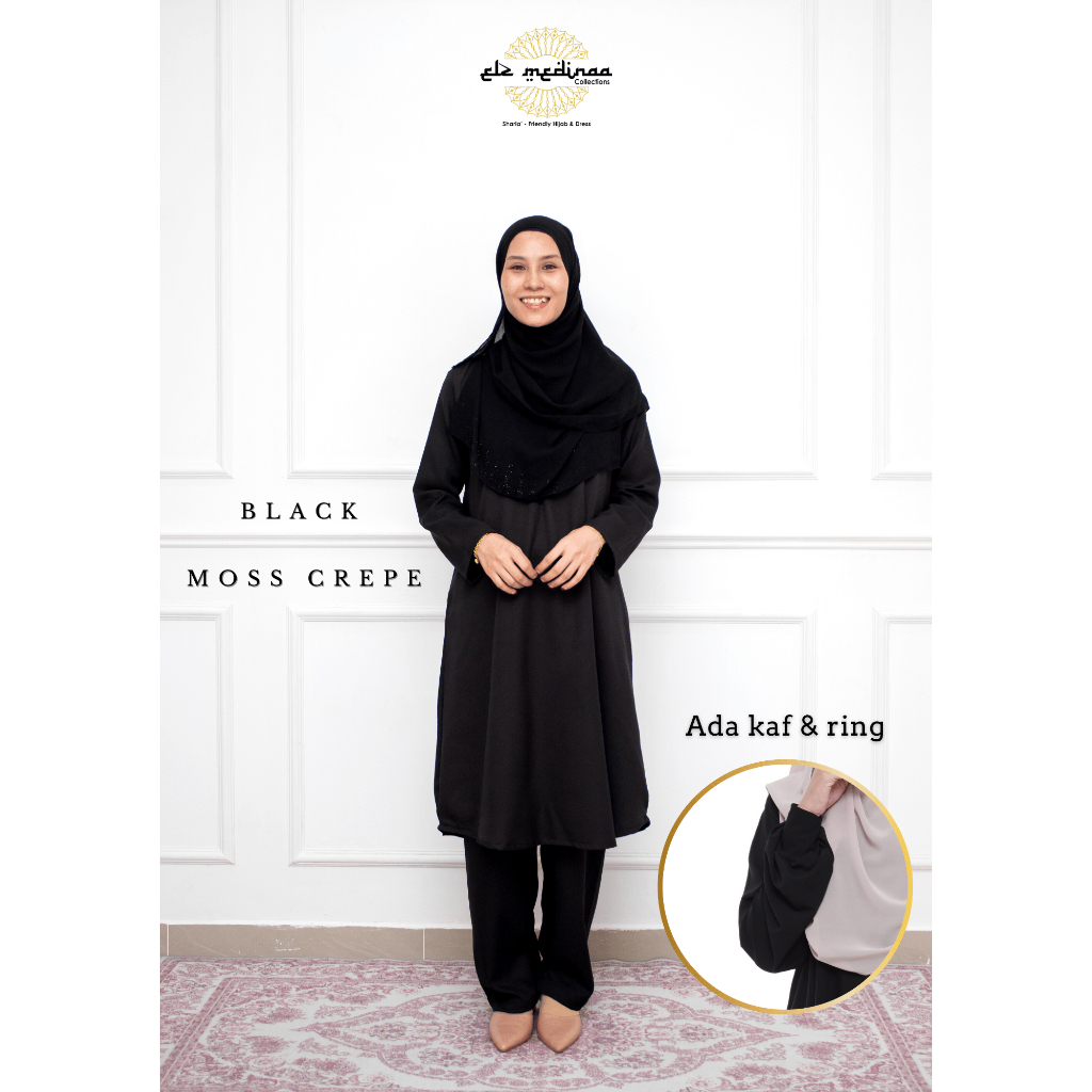 Jubah Seluar Labuh Haji Umrah Suit Muslimah Hayyan Suit Muslimah Dewasa