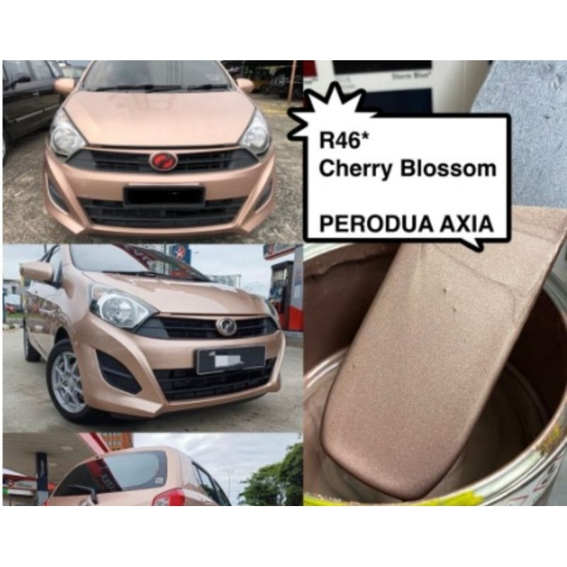 R46* Cherry Blossom PERODUA AXIA 2K PAINT/FAST DRY/CAR PAINT/CAT