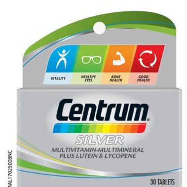 Centrum Silver Multivitamin-Multimineral Plus Lutein for Healthy Eyes ...