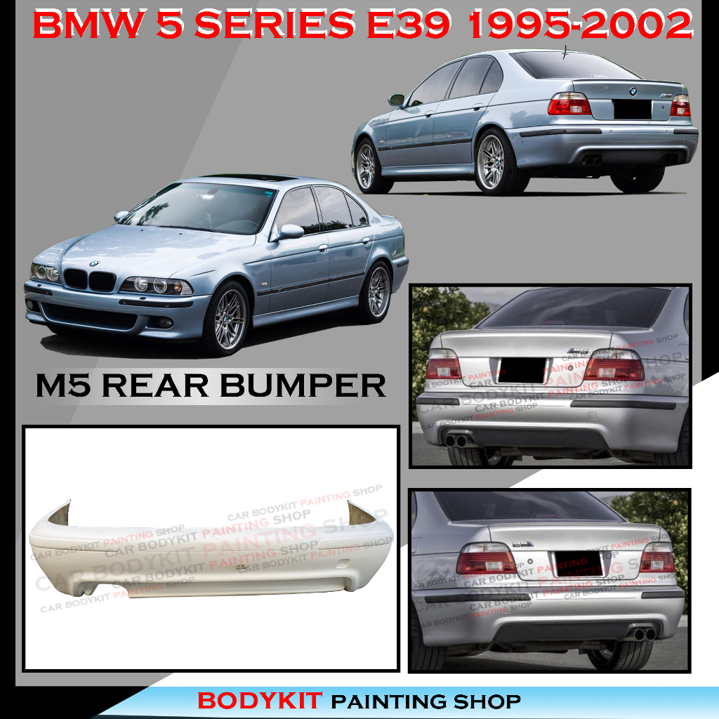 BMW 5 SERIES 19952002 E39 M5 STYLE REAR BUMPER MATERIAL FIBER BODYKIT