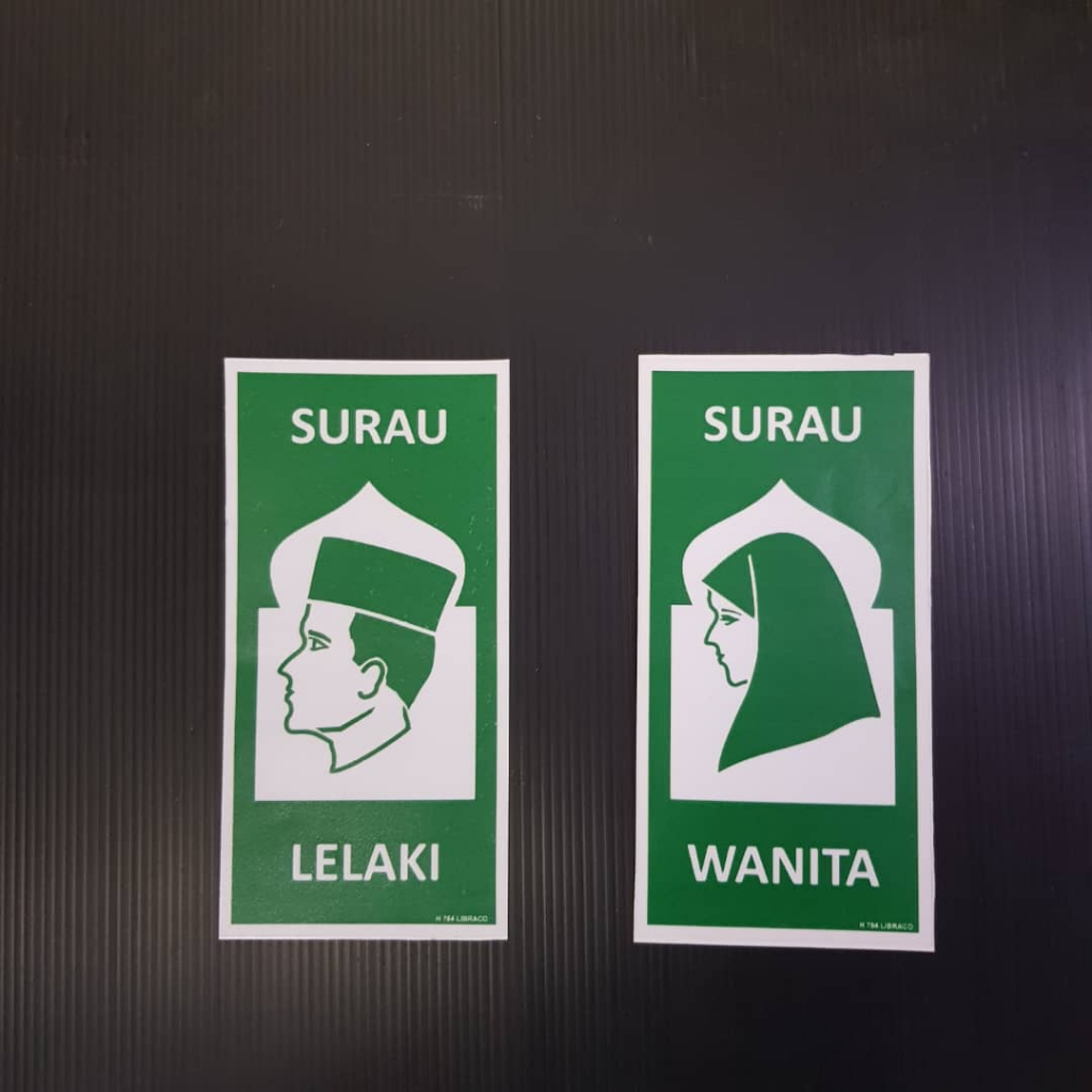 Surau lelaki and wanita stickers 1set | Shopee Malaysia