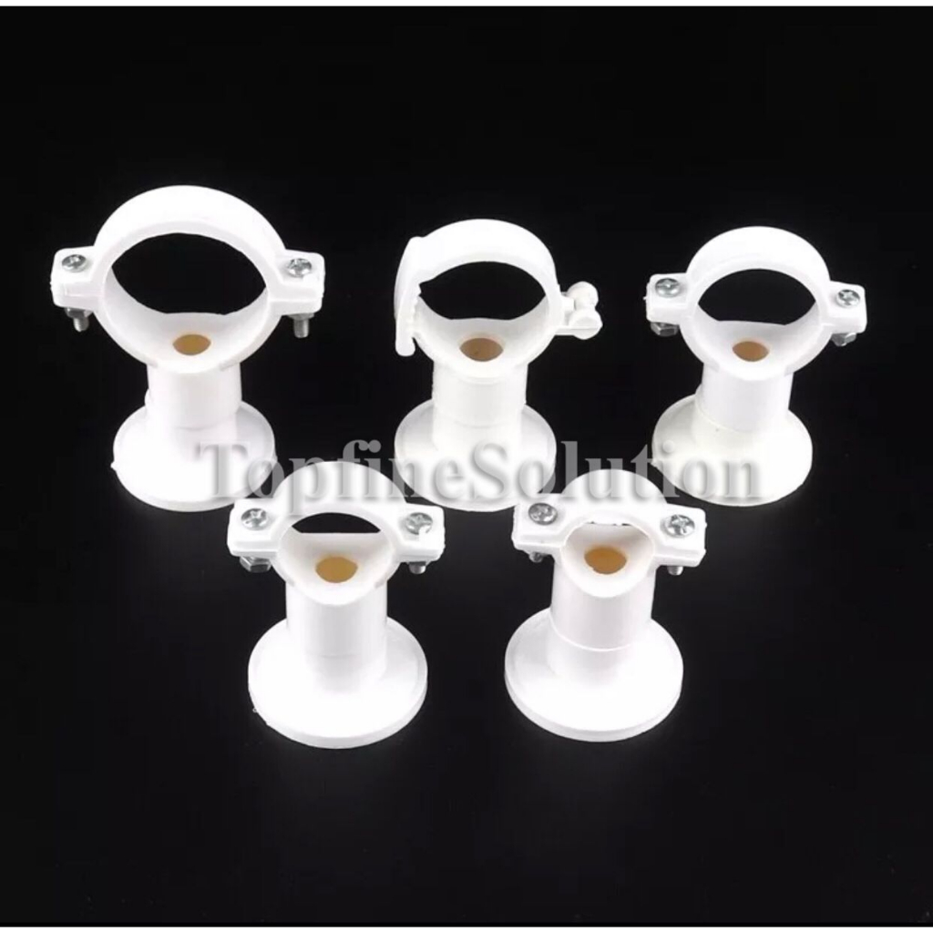 PVC Water Pipe Clamp Garden Irrigation Water Supply PVC Tube Clip