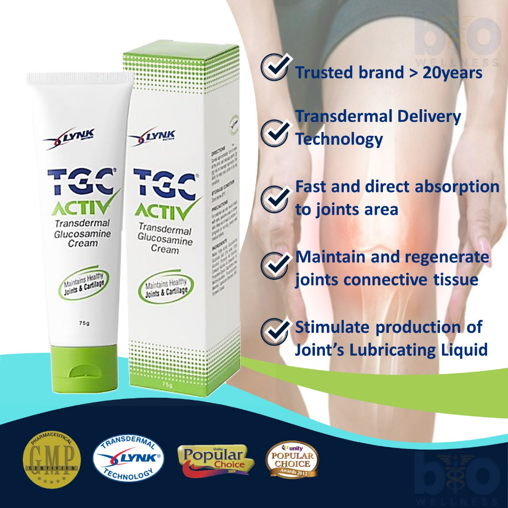 LYNK TGC Active Transdermal Glucosamine Cream 75g Shopee Malaysia