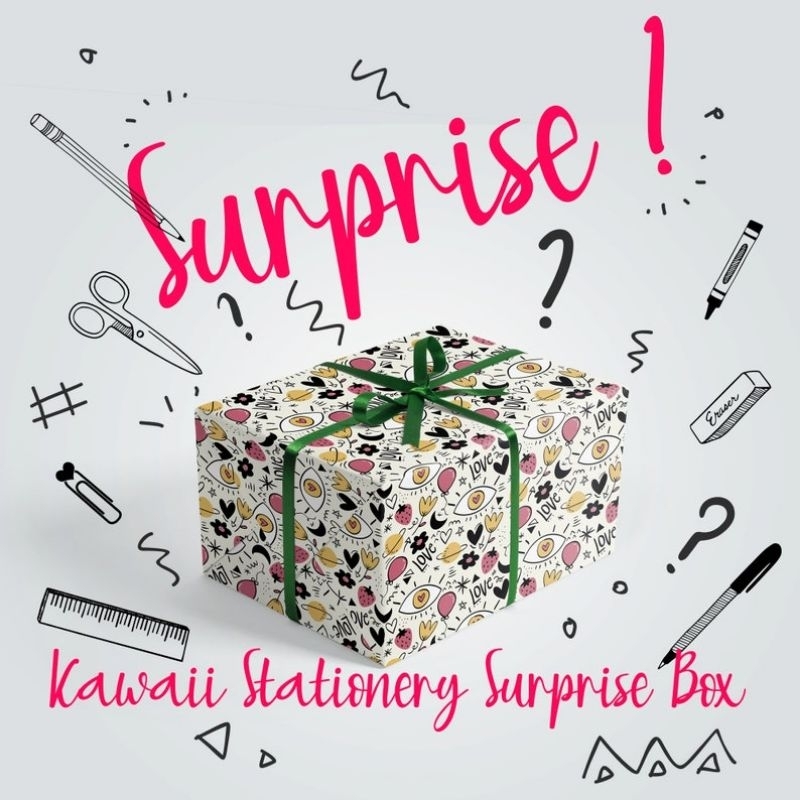 goodies bag hadiah misteri stationery Lucky Bag Fortune Blind Surprise