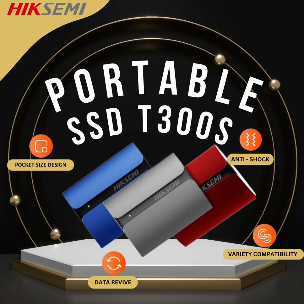 HIKVISION / HIKSEMI SSD T300S Portable SSD Series 1TB PSSD USB 3.1 type