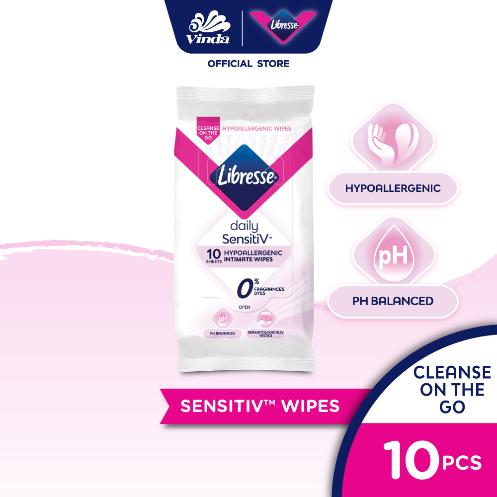 Libresse SensitiV Wipes (10's)