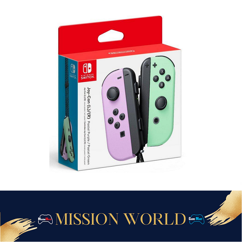 Nintendo Switch JoyCon Controllers (Pastel Purple / Pastel Green