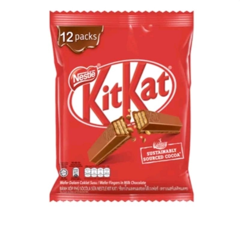 KITKAT KIT KAT 12 x 17g (204g) Expiry 10/2025 Share Bag Value Pack