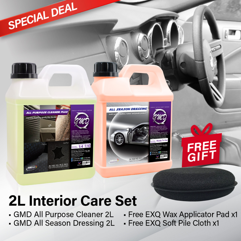 GMD All Season Dressing (64oz) Interior Dressing Car Leather Interior Vinyl Dressing Plastic