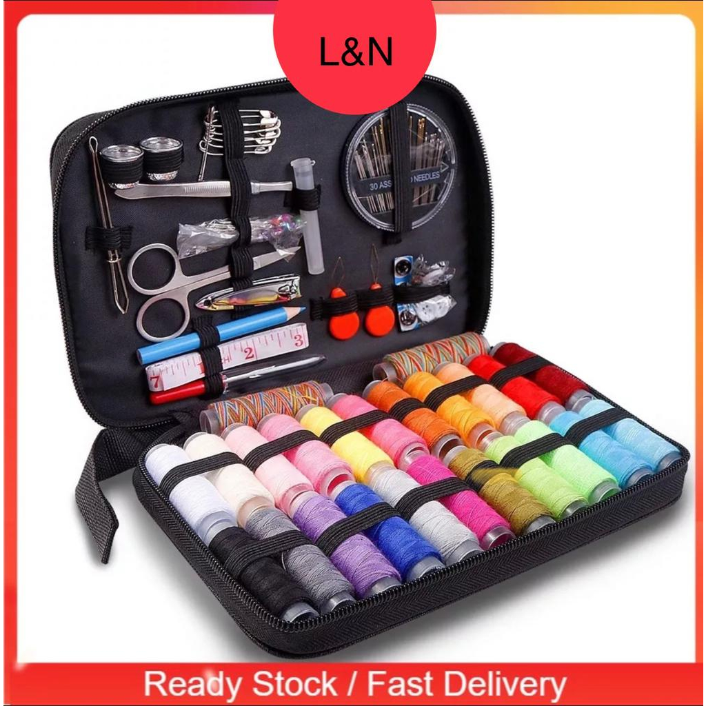 DIY Mini Sewing Kits for Home Travel Adults Beginners 97pcs Mini Sewing