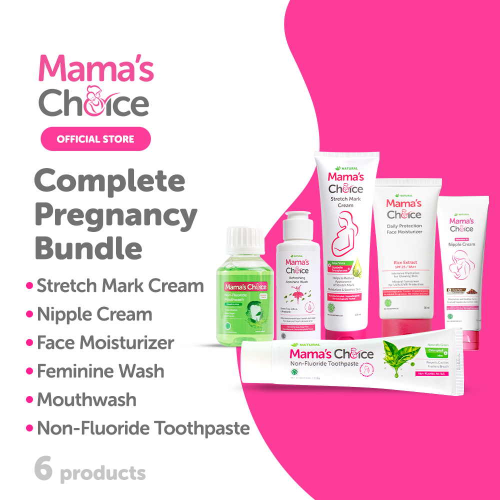 Mama's Choice Complete Pregnancy Bundle Toothpaste + Stretch Mark
