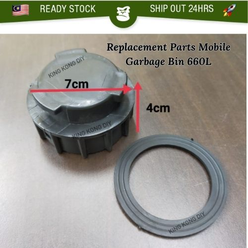 Replacement Parts Mobile Garbage Bin 660L (MGB660L) Dustbin Drain Cover ...