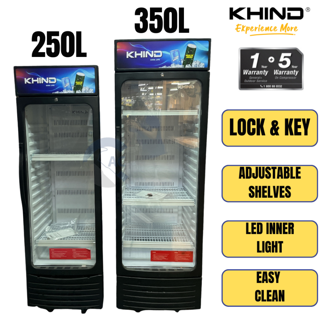 KHIND 250L | 350L Display Chiller / KDS250/KDS350 KHIND DISPLAY ...