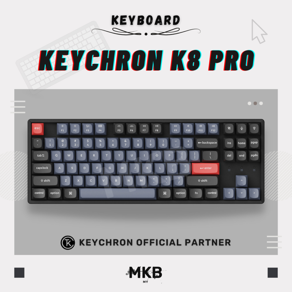 [READY STOCK] Keychron K8 Pro / K8 Max Keyboard TKL Aluminium Body Hot ...