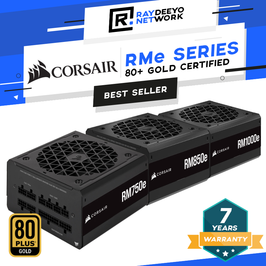 Corsair RM750e / RM850e / RM1000e 750W/850W/1000W GOLD Full