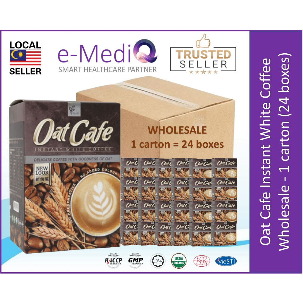 [Wholesale Price Cheap]【Fitwell】Oat Cafe Instant White Coffee 24