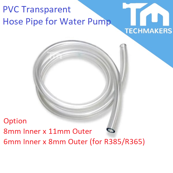 1METER PVC CLEAR HOSE PIPE/ TRANSPARENT HOSE / AIR LINE TUBE 11MM