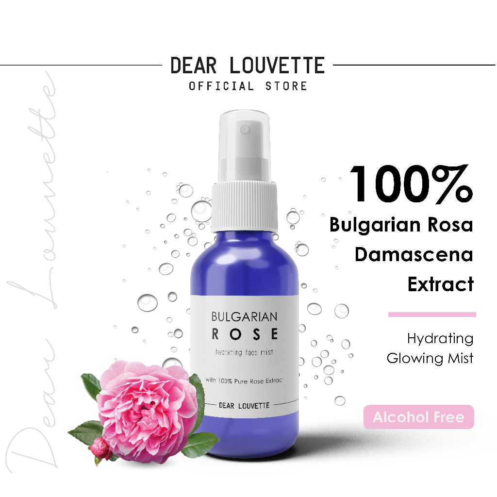 Glowing Hydrating Rose Water Face Mist Pure Bulgarian Rose Hydrosol