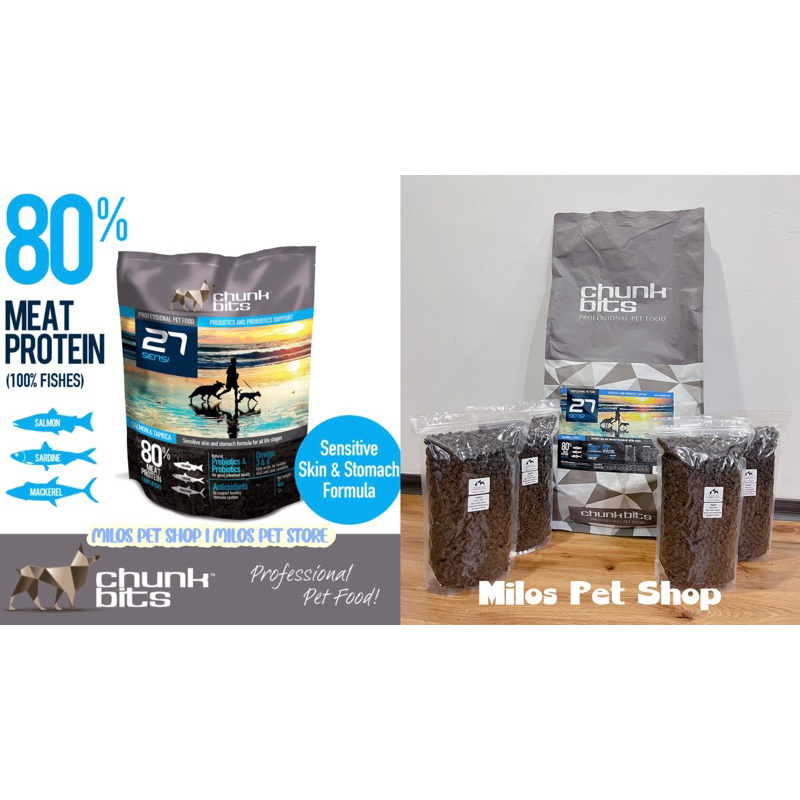 CHUNKBITS Sensi 27 Dog Food 2KG Repack | Shopee Malaysia