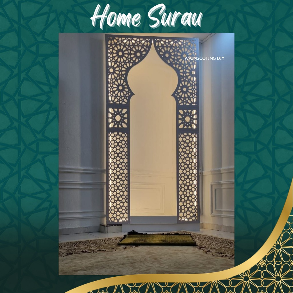 Home Surau 3D Musolah CLC/ 6x9 kaki/ Bukan Sticker/ 15mm Panels / CLC ...