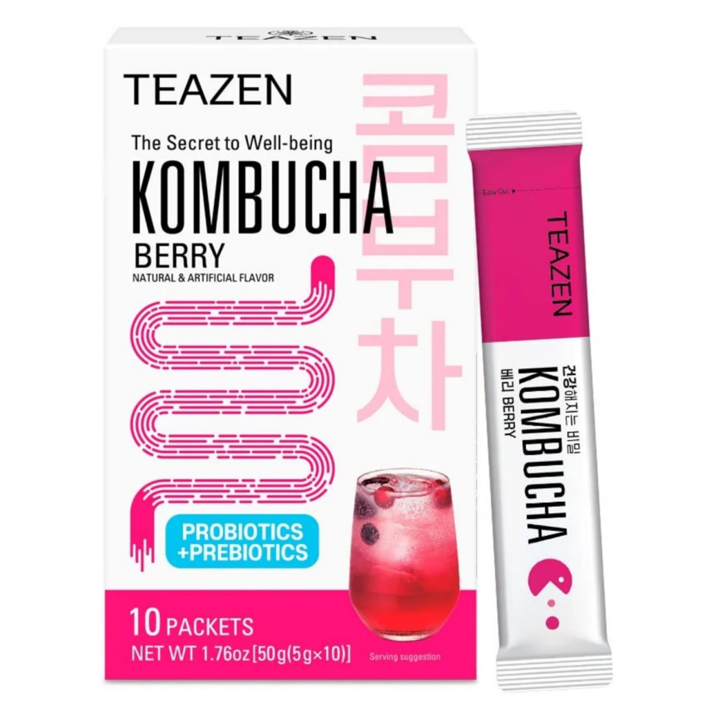 Teazen Kombucha Berry Prebiotic + Probiotic (5g x 10 Packets) Korean