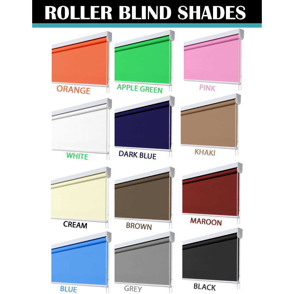 [READY STOCK] Premium Roller Blind / Blackout Blind / Roller Blind