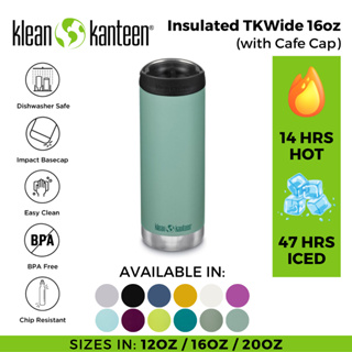 Klean Kanteen 16 oz. Insulated TKWide with Twist Cap Tiger Lily