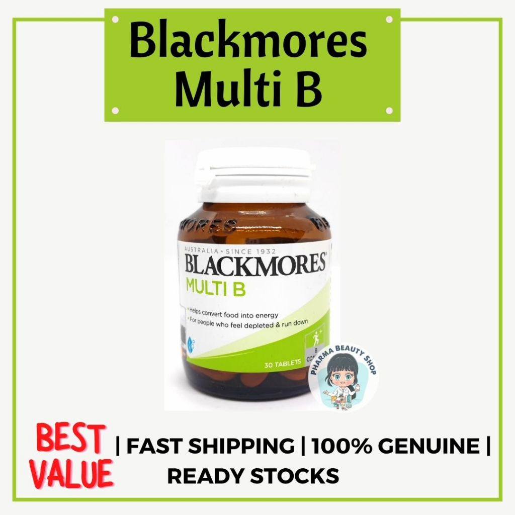 Blackmores Multi B 30 Tablets (For Stress & Energy) | Shopee Malaysia