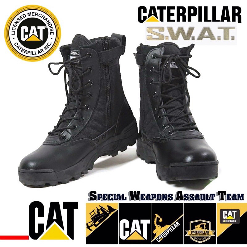 Premium Quality CAT Caterpillar Army Tactical Boot Outdoor Hiking Military Boots Kasut Combat Operasi SWAT Military But Shopee Malaysia