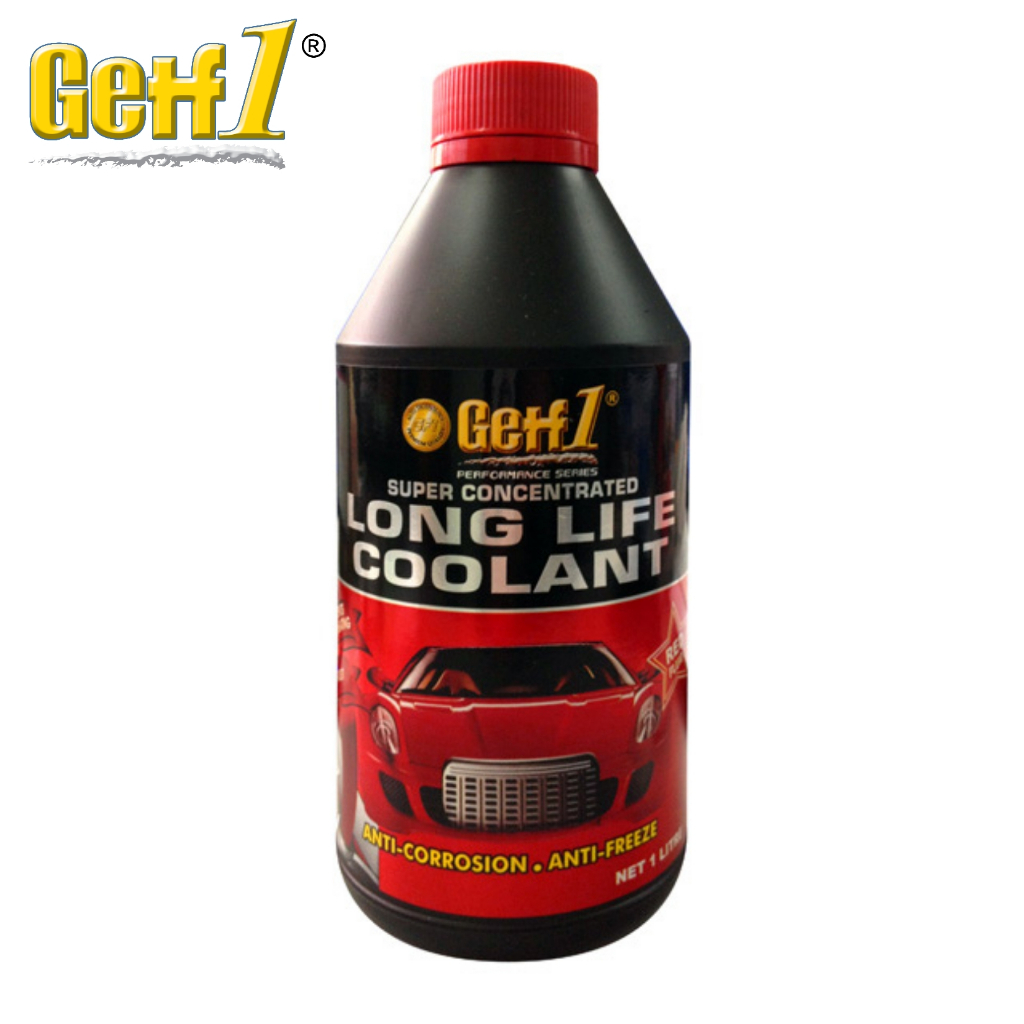 Getf1 Long Life Coolant 1L Red Fluid Glycol Concentrated Pure Radiator ...