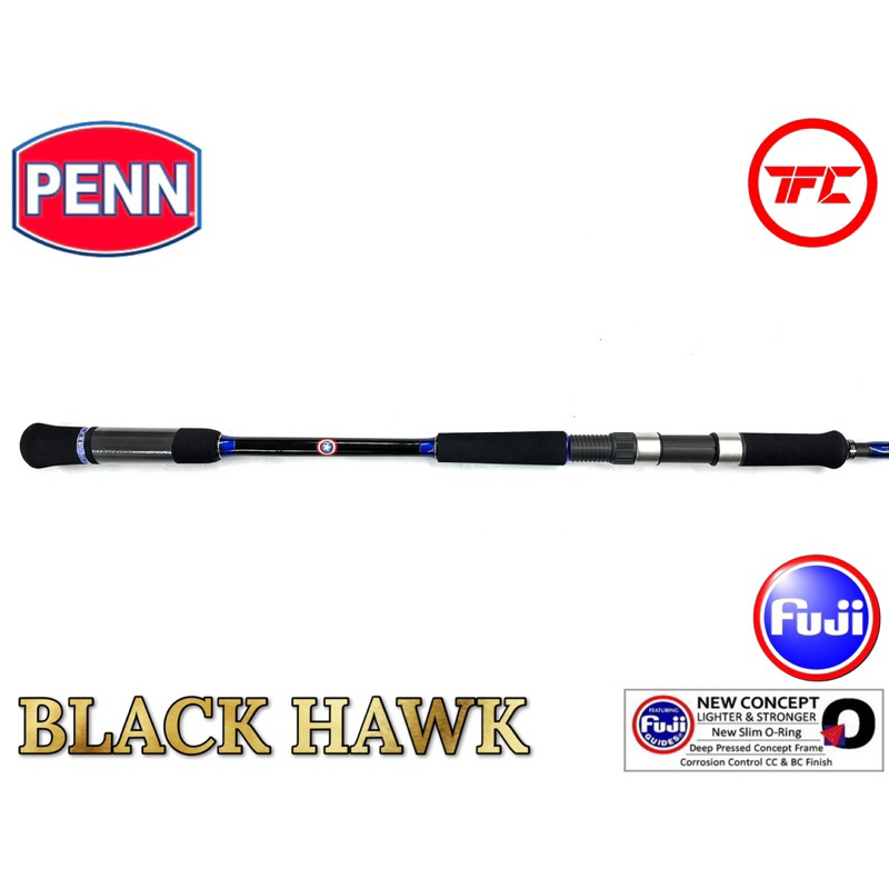 PENN Black Hawk Jigging Spinning Rod Blackhawk Fast Jig Slow
